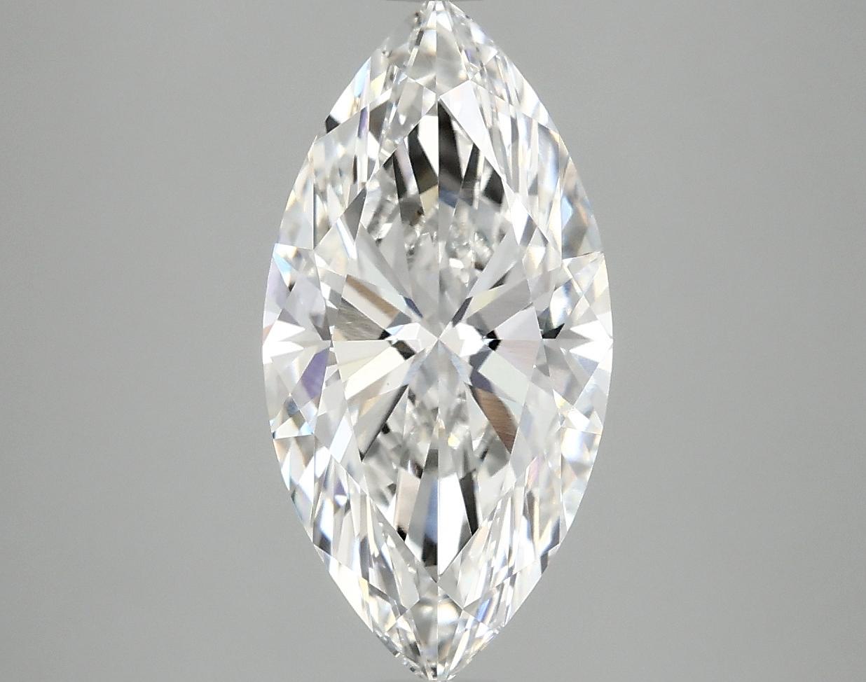 3.08 Carat Marquise Shaped Ideal Cut VVS2 IGI Certified Lab Grown Diamond