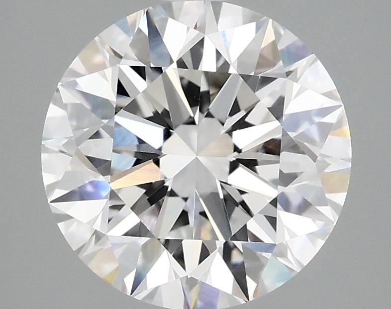 3.08 Carat Round Shaped Excellent Cut VVS2 IGI Certified Lab Grown Diamond