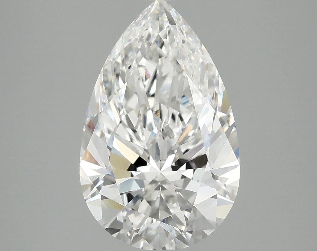 3.01 Carat Pear Shaped Ideal Cut VVS2 GSI Certified Lab Grown Diamond