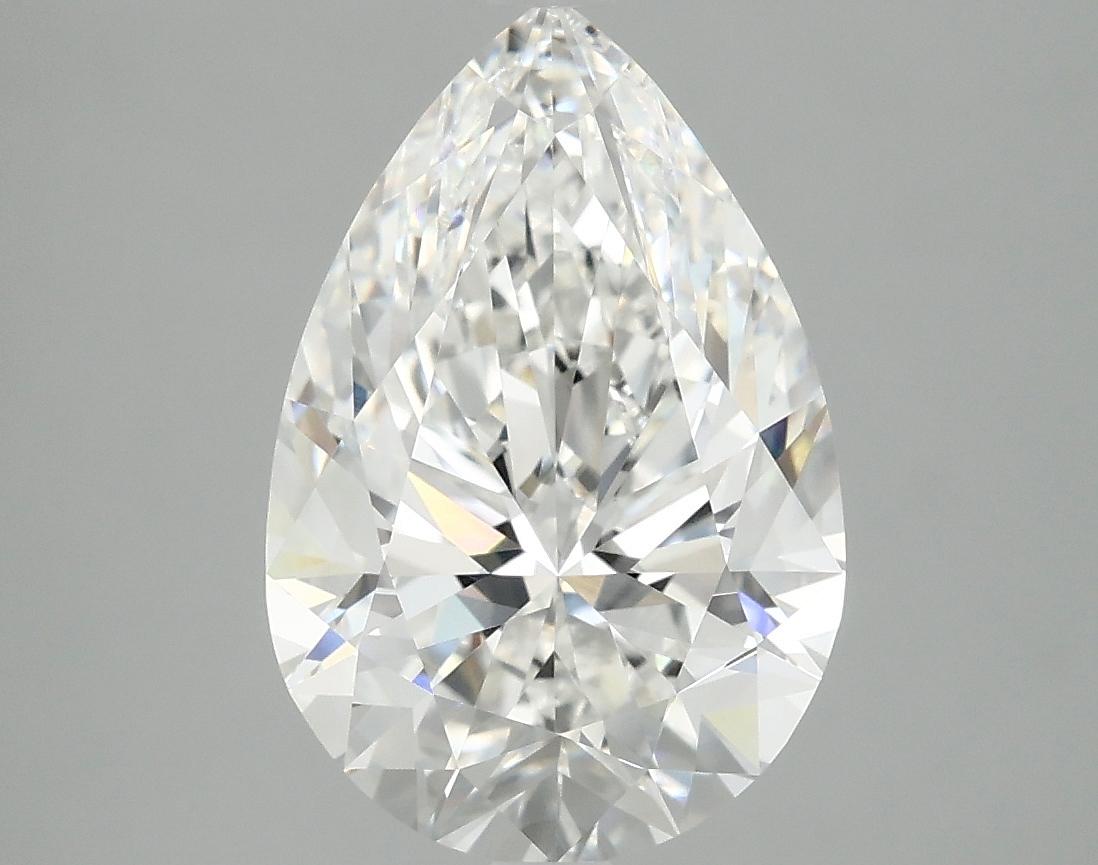 3.87 Carat Pear Shaped Excellent Cut VVS2 IGI Certified Lab Grown Diamond