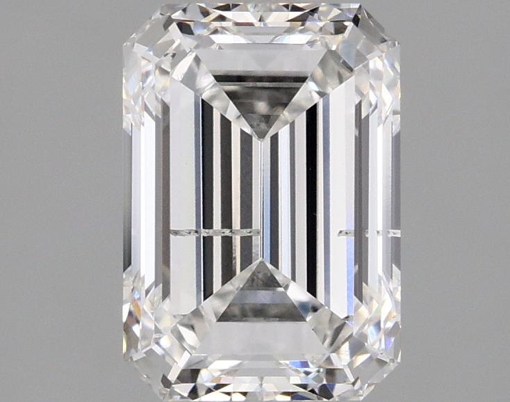 2.01 Carat Emerald Shaped Ideal Cut SI1 IGI Certified Lab Grown Diamond