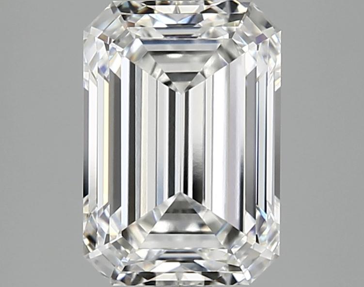 3.02 Carat Emerald Shaped Ideal Cut VVS2 IGI Certified Lab Grown Diamond