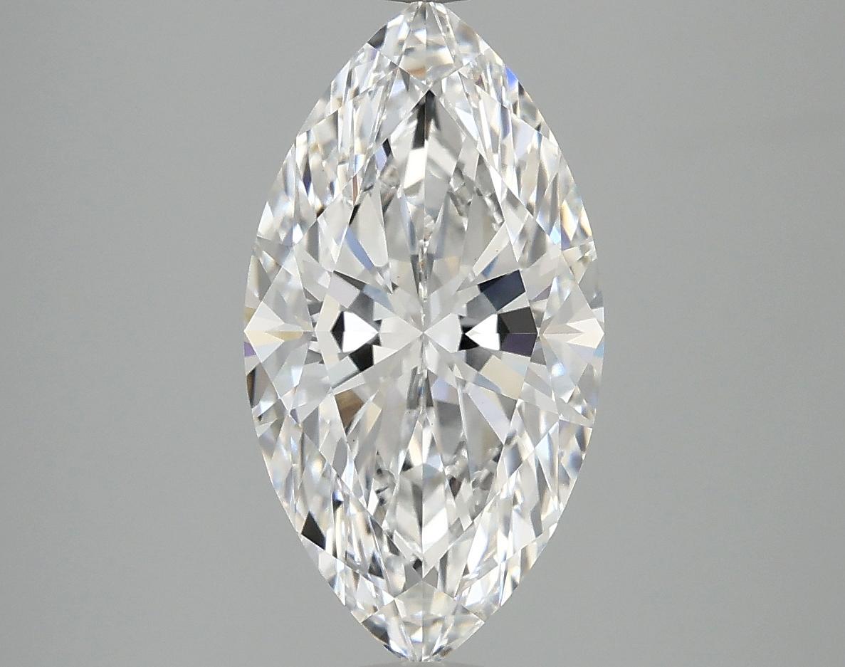3.02 Carat Marquise Shaped Excellent Cut VVS2 IGI Certified Lab Grown Diamond