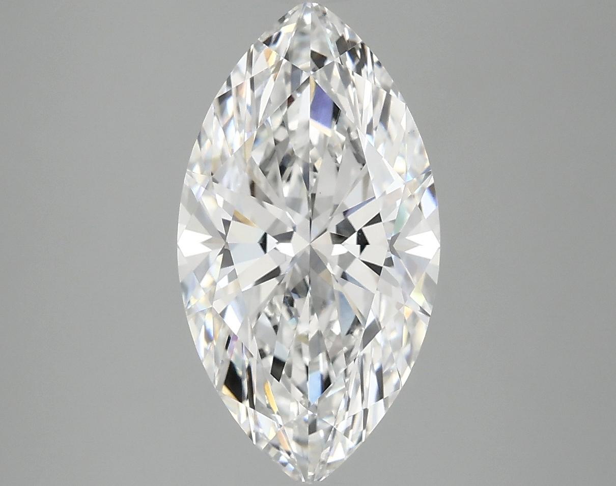 3.08 Carat Marquise Shaped Excellent Cut VVS2 IGI Certified Lab Grown Diamond
