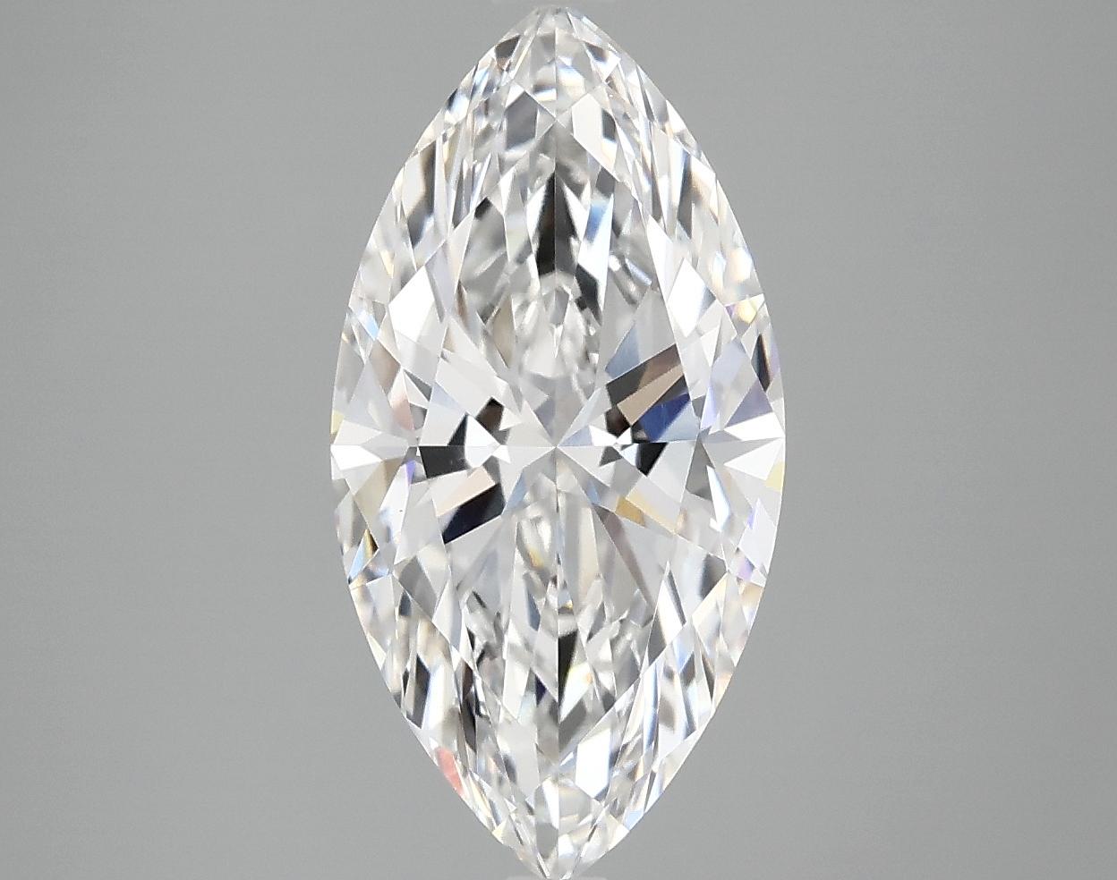 3.06 Carat Marquise Shaped Ideal Cut VVS2 IGI Certified Lab Grown Diamond