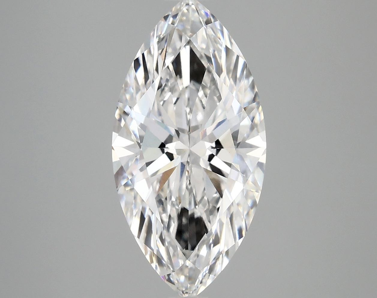 3.05 Carat Marquise Shaped Ideal Cut VVS2 IGI Certified Lab Grown Diamond