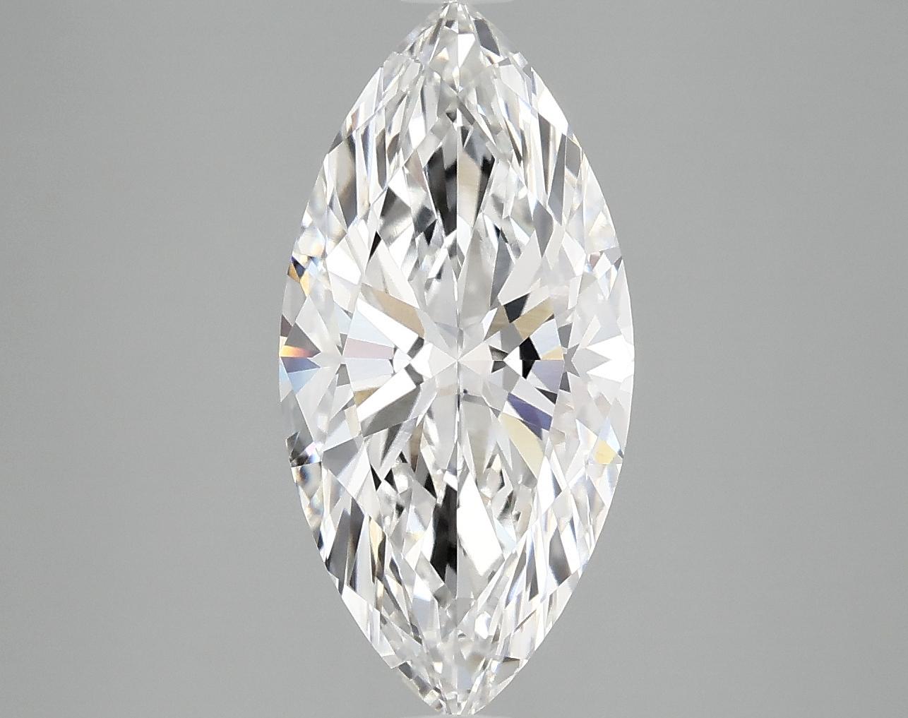 3.06 Carat Marquise Shaped Excellent Cut VVS2 IGI Certified Lab Grown Diamond