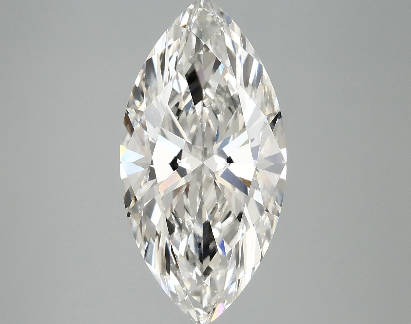 3.53 Carat Marquise Shaped Ideal Cut VVS2 IGI Certified Lab Grown Diamond
