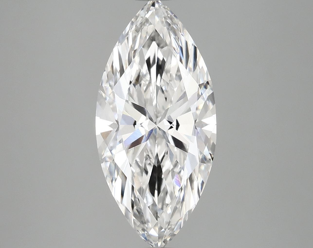 2.98 Carat Marquise Shaped Excellent Cut VVS2 IGI Certified Lab Grown Diamond