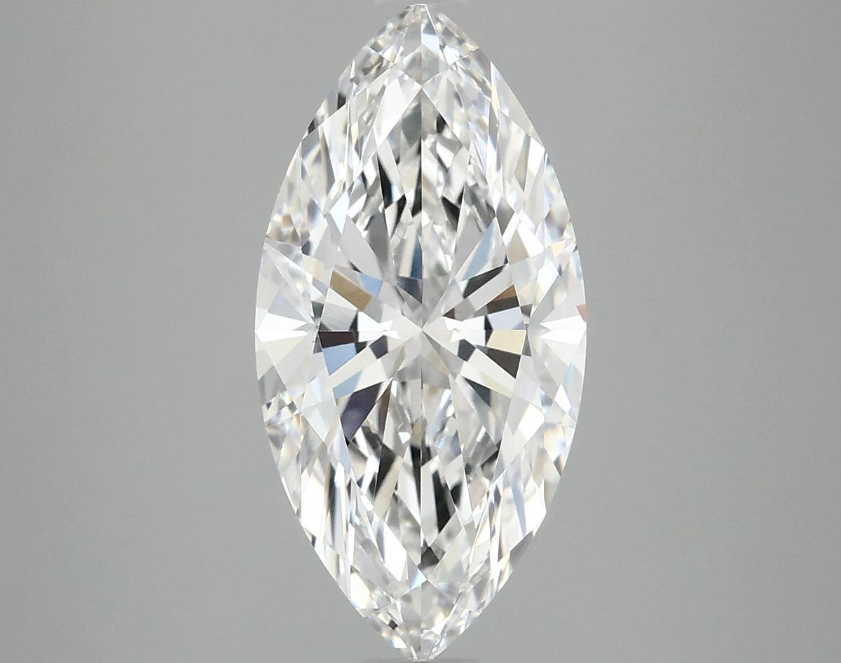 3.07 Carat Marquise Shaped Ideal Cut VVS2 IGI Certified Lab Grown Diamond