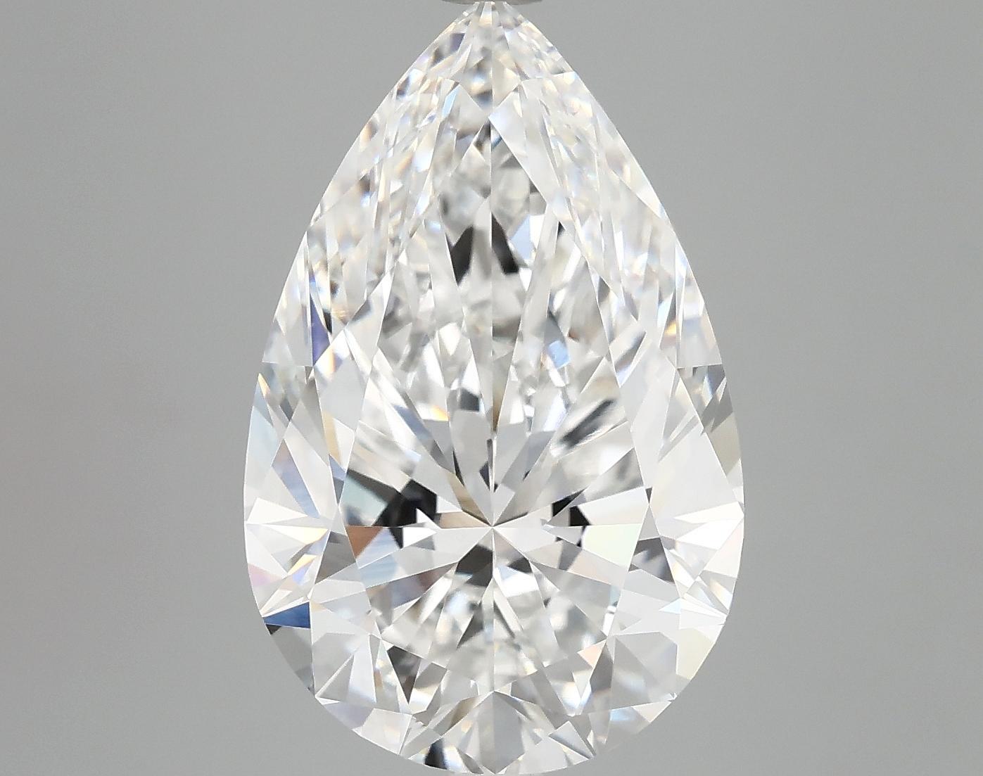 7.01 Carat Pear Shaped Ideal Cut VVS2 IGI Certified Lab Grown Diamond