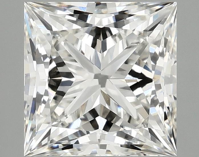 3.04 Carat Princess Shaped Ideal Cut VVS2 IGI Certified Lab Grown Diamond