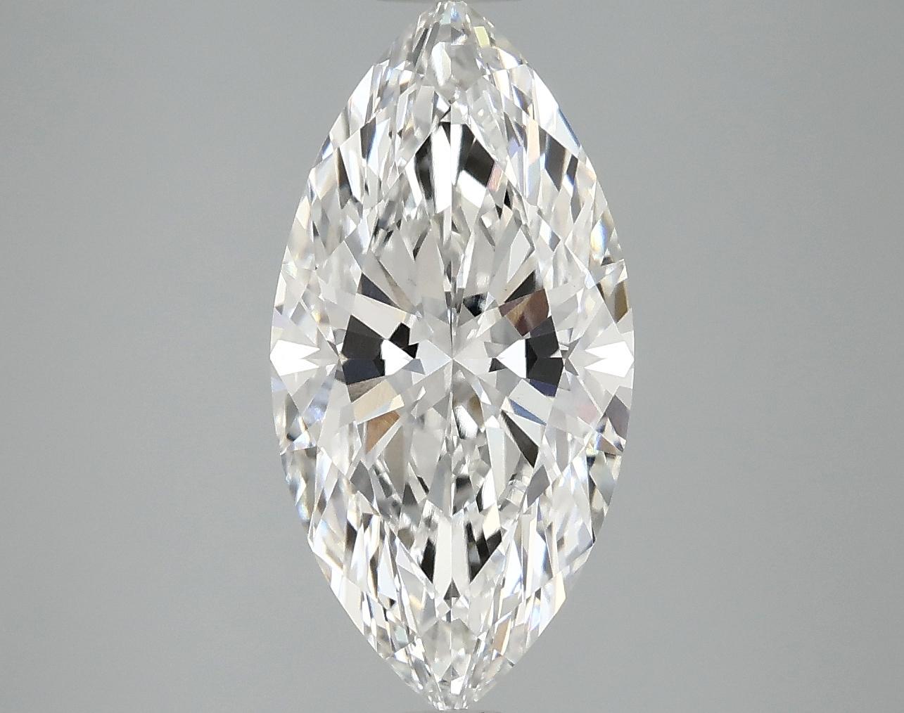 3.09 Carat Marquise Shaped Ideal Cut VVS2 IGI Certified Lab Grown Diamond