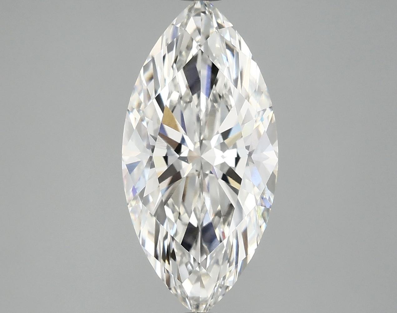 3.04 Carat Marquise Shaped Excellent Cut VVS2 IGI Certified Lab Grown Diamond
