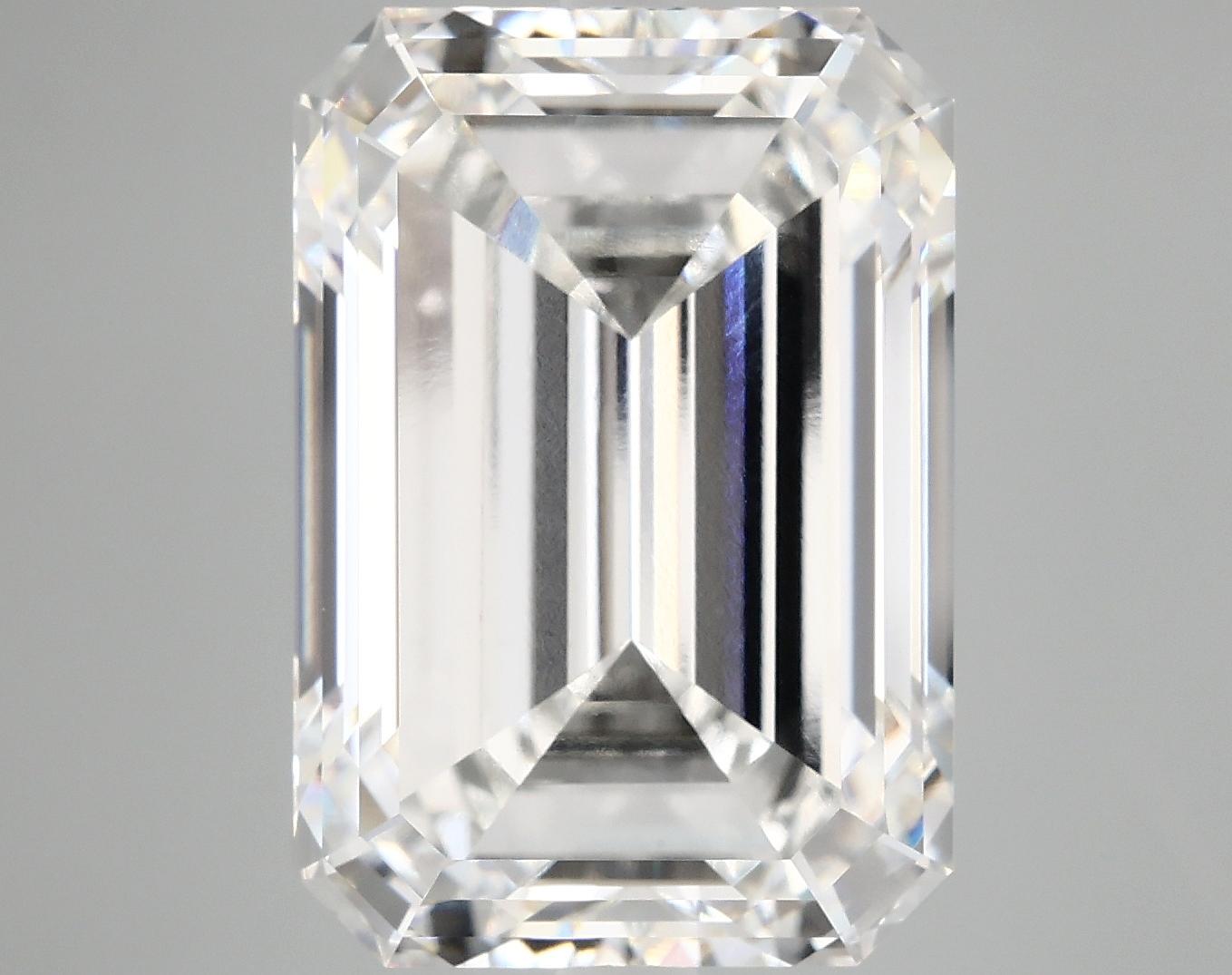 12.18 Carat Emerald Shaped Ideal Cut VVS2 IGI Certified Lab Grown Diamond