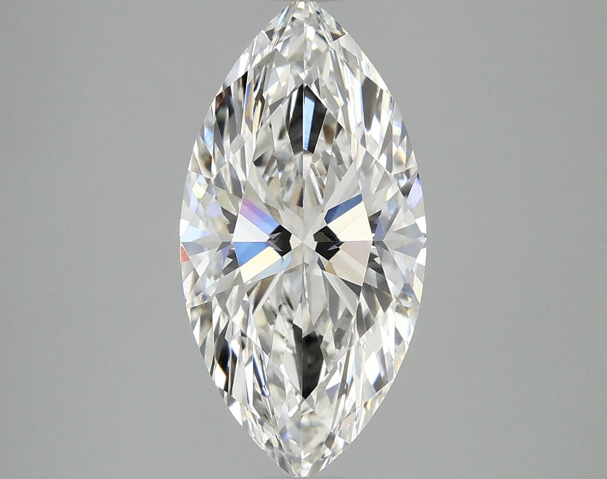 3.06 Carat Marquise Shaped Ideal Cut VVS2 IGI Certified Lab Grown Diamond