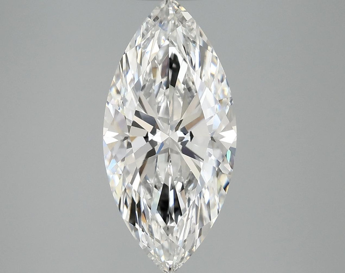 3.07 Carat Marquise Shaped Excellent Cut VVS2 IGI Certified Lab Grown Diamond