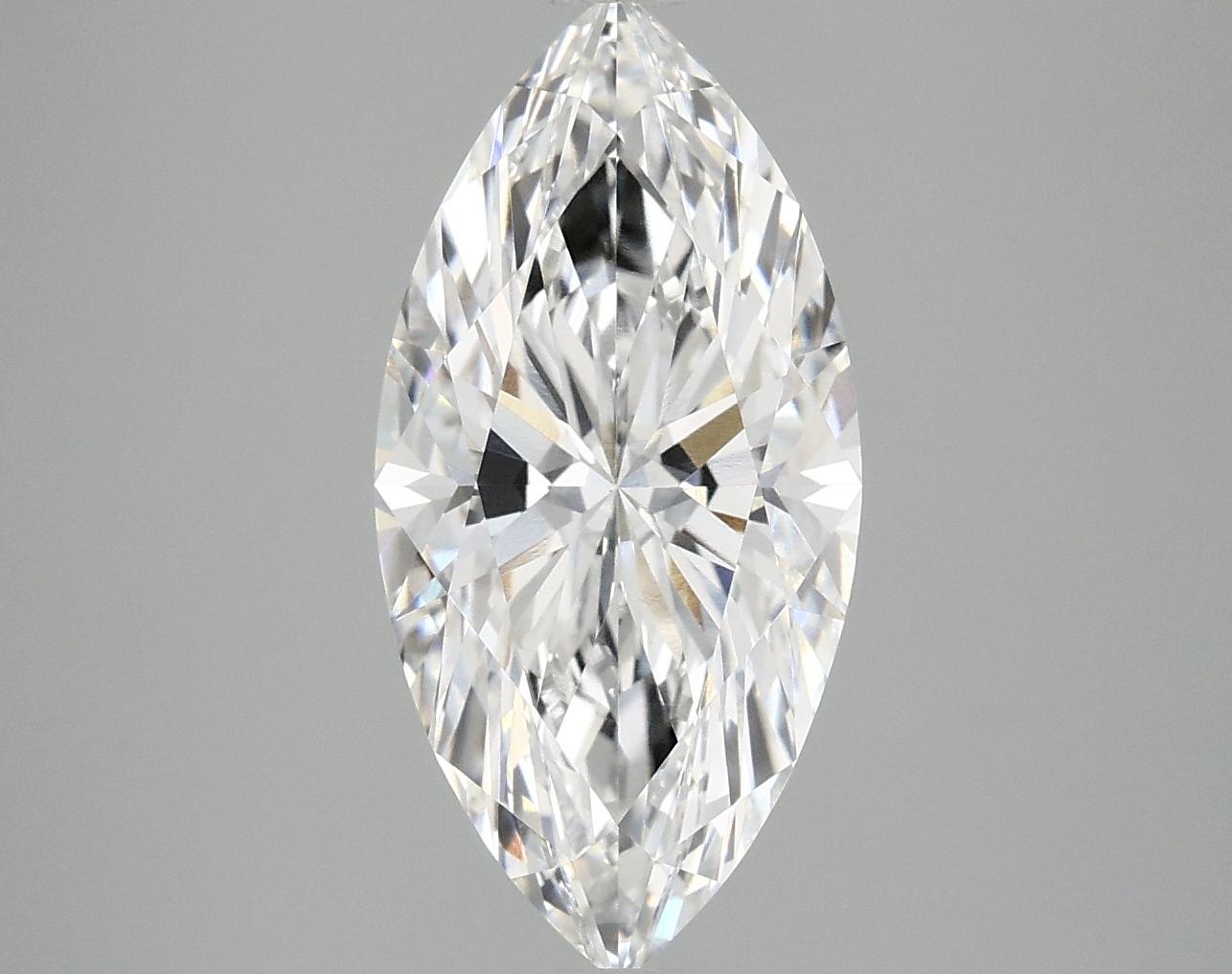 3.07 Carat Marquise Shaped Ideal Cut VVS2 IGI Certified Lab Grown Diamond