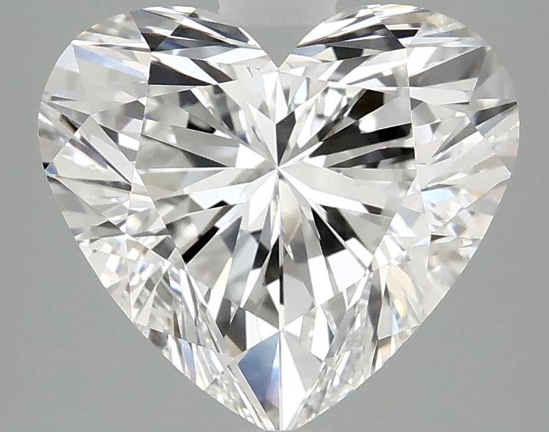 3.09 Carat Heart Shaped Ideal Cut VVS2 IGI Certified Lab Grown Diamond