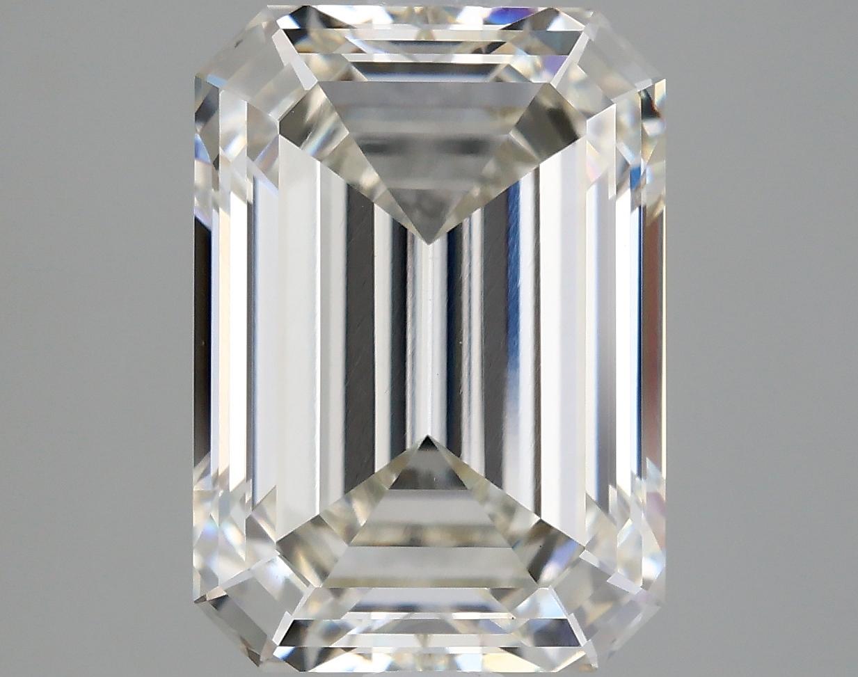 3.06 Carat Emerald Shaped Ideal Cut VVS2 IGI Certified Lab Grown Diamond
