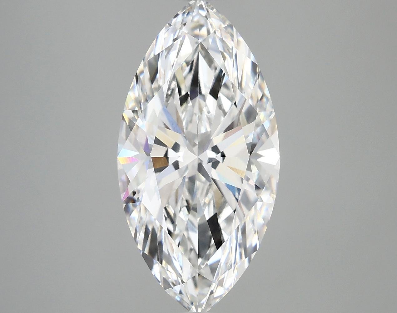 3.09 Carat Marquise Shaped Ideal Cut VVS2 IGI Certified Lab Grown Diamond