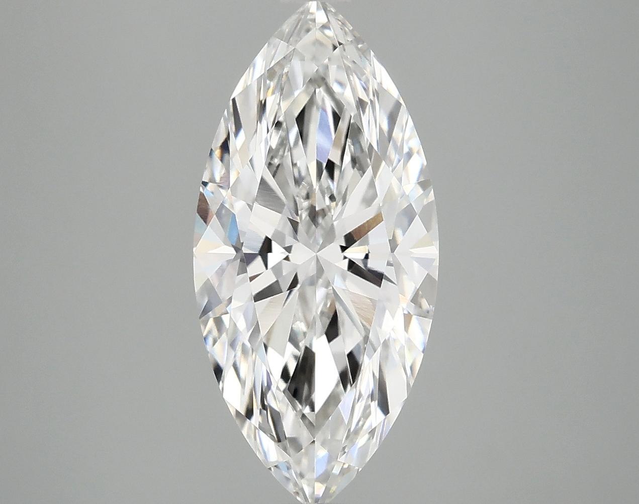 2.97 Carat Marquise Shaped Excellent Cut VVS2 IGI Certified Lab Grown Diamond