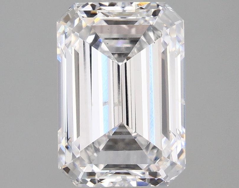2.67 Carat Emerald Shaped Ideal Cut SI1 IGI Certified Lab Grown Diamond