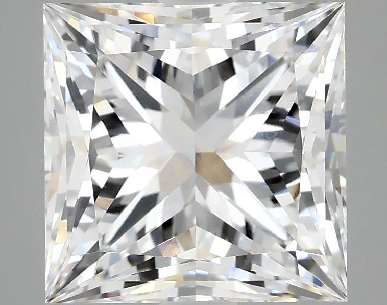 4.05 Carat Princess Shaped Ideal Cut VVS2 IGI Certified Lab Grown Diamond