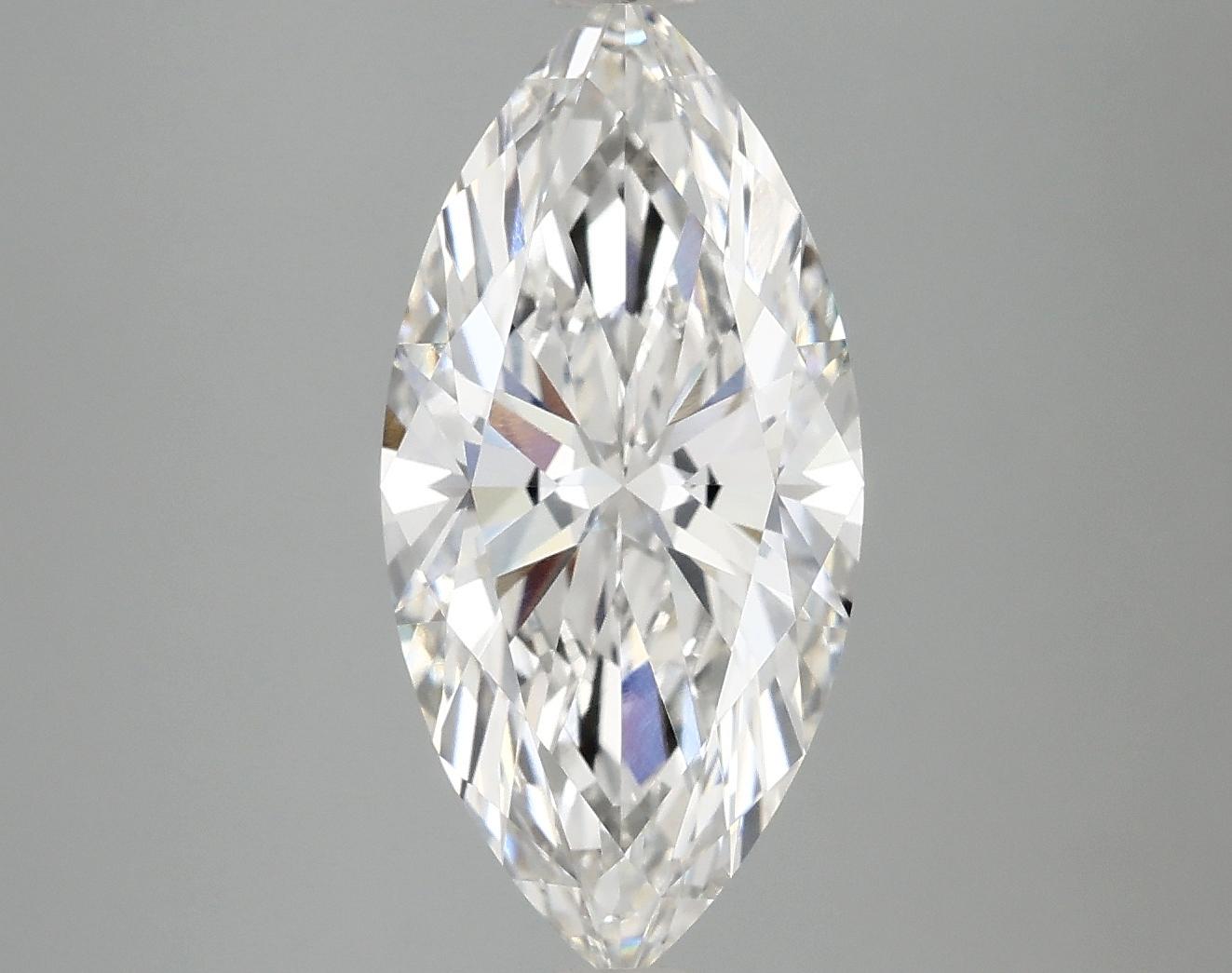 2.97 Carat Marquise Shaped Excellent Cut VVS2 IGI Certified Lab Grown Diamond