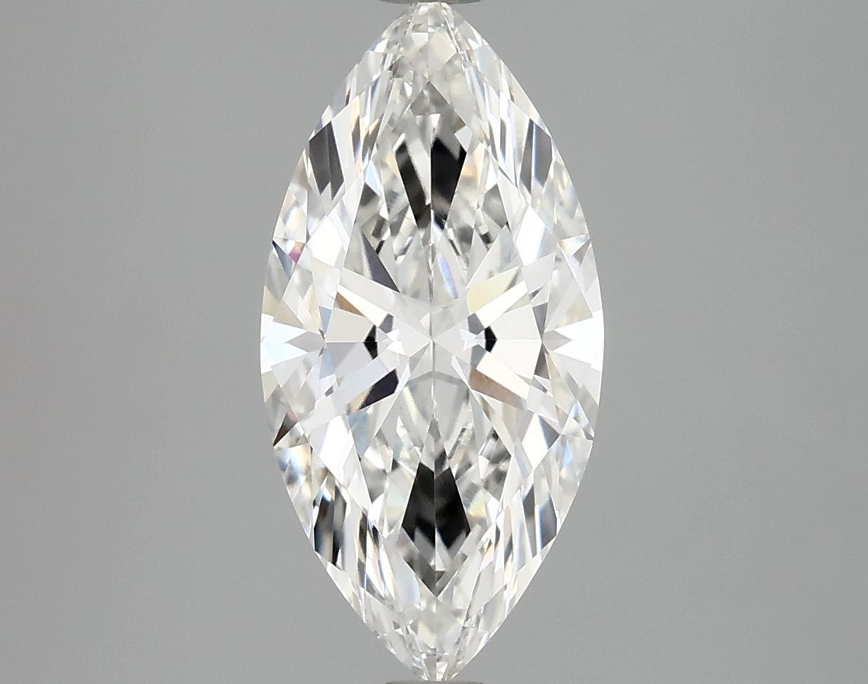 2.52 Carat Marquise Shaped Ideal Cut VVS2 IGI Certified Lab Grown Diamond