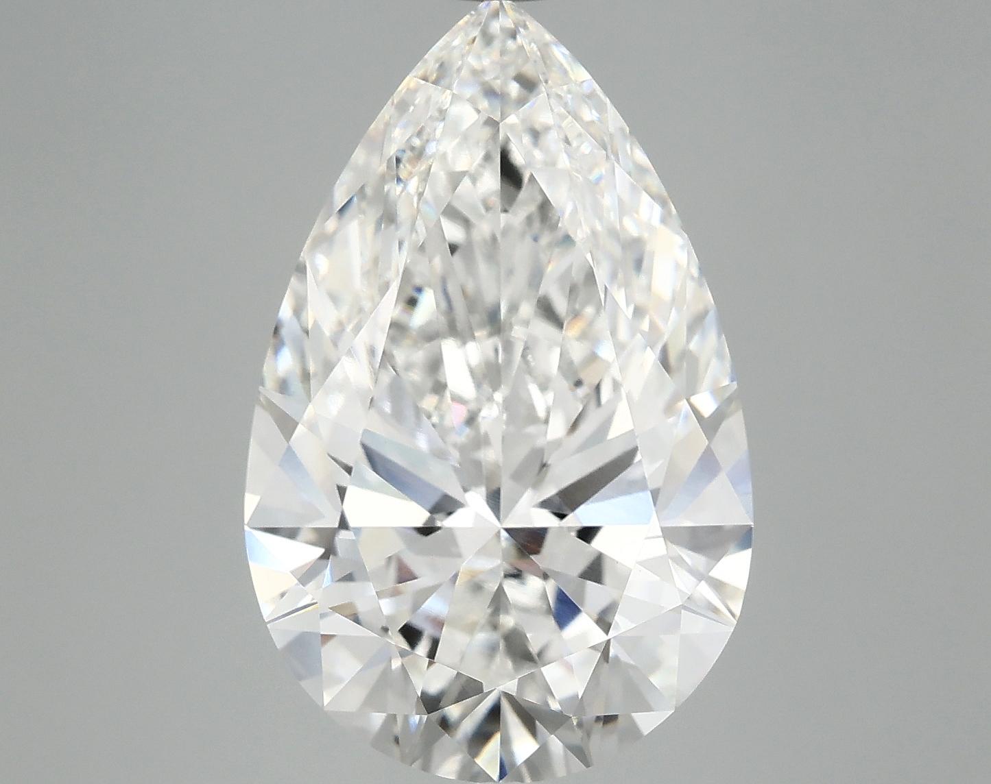 6.84 Carat Pear Shaped Ideal Cut VVS2 IGI Certified Lab Grown Diamond
