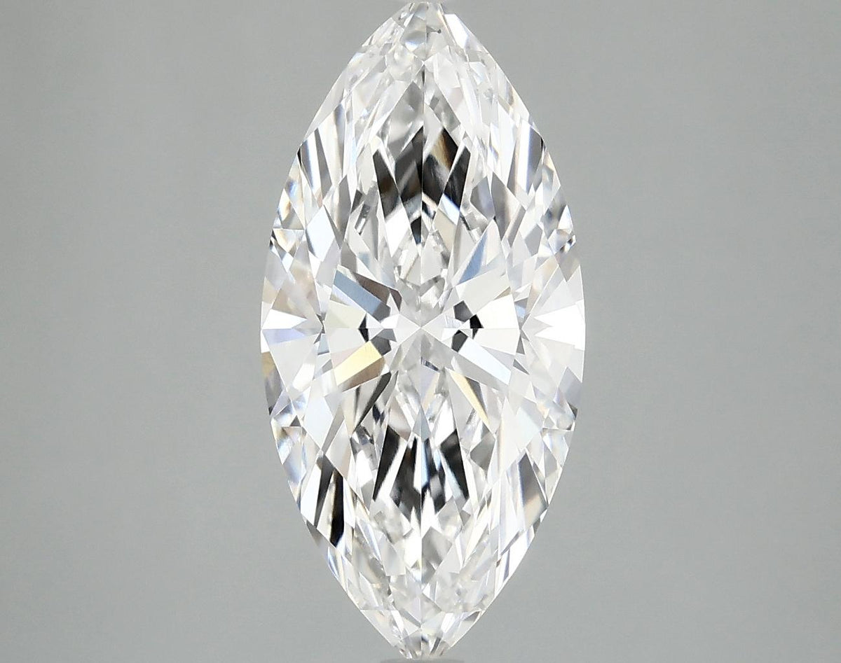 2.98 Carat Marquise Shaped Excellent Cut VVS2 IGI Certified Lab Grown Diamond