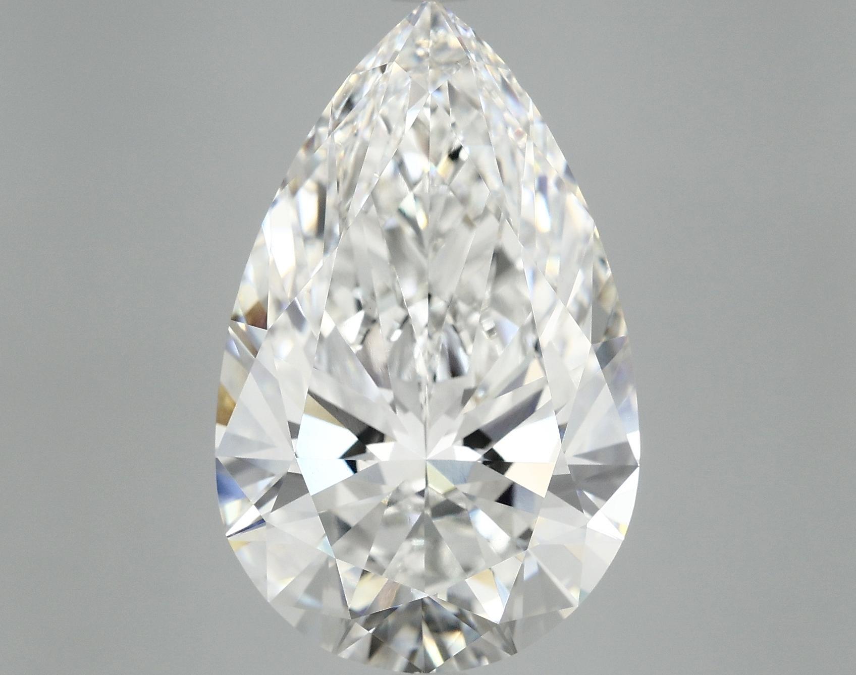 10.4 Carat Pear Shaped Ideal Cut VVS2 IGI Certified Lab Grown Diamond