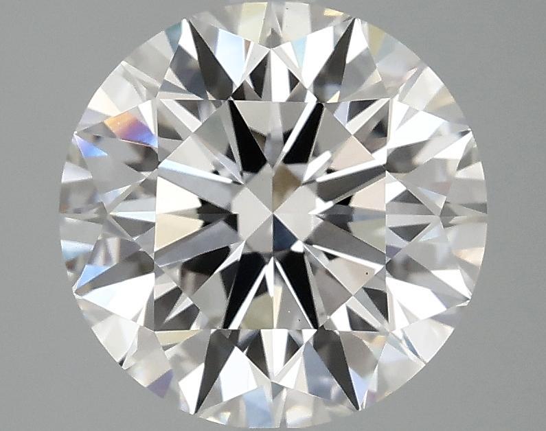 3.08 Carat Round Shaped Ideal Cut VVS2 IGI Certified Lab Grown Diamond