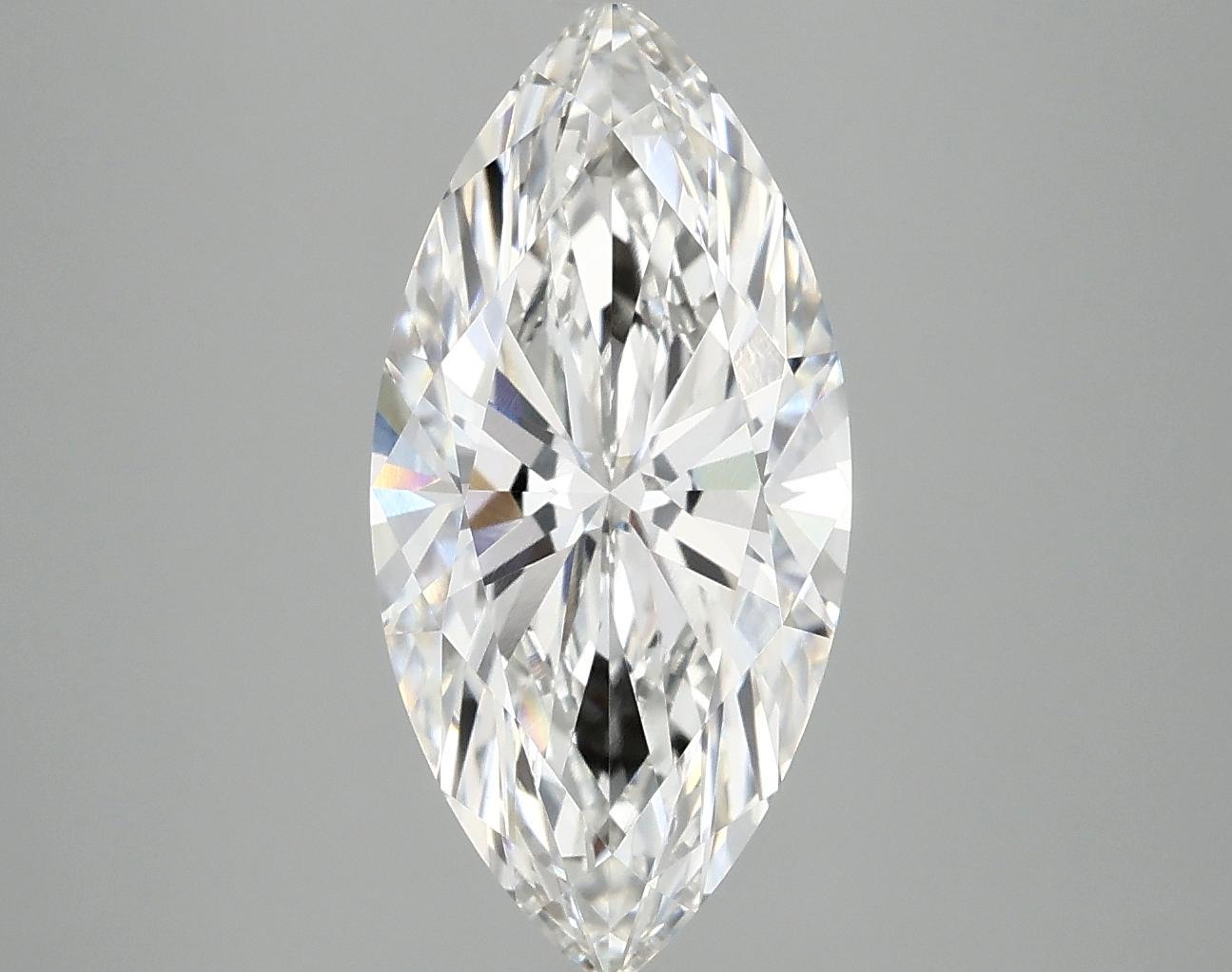 3.06 Carat Marquise Shaped Excellent Cut VVS2 IGI Certified Lab Grown Diamond