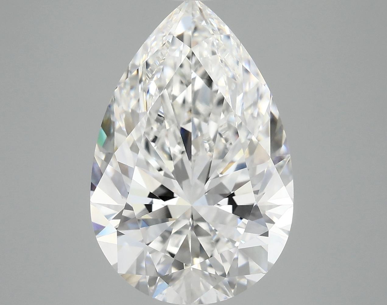 5.05 Carat Pear Shaped Excellent Cut VVS2 IGI Certified Lab Grown Diamond