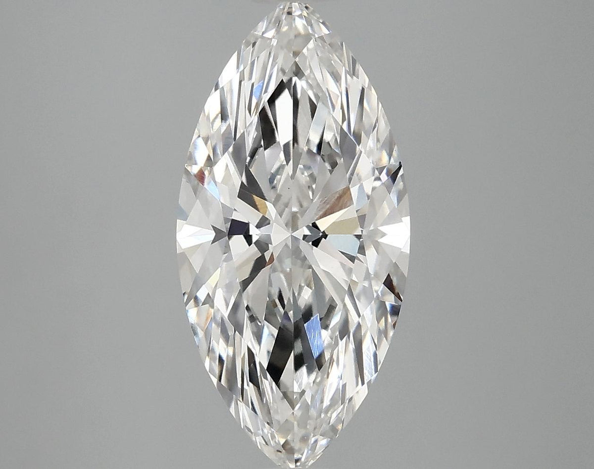 3.05 Carat Marquise Shaped Excellent Cut VVS2 IGI Certified Lab Grown Diamond