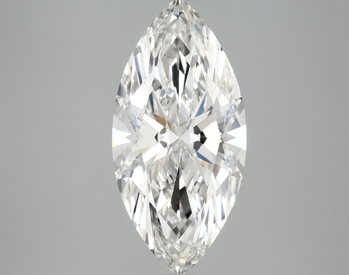 2.84 Carat Marquise Shaped Excellent Cut VVS2 IGI Certified Lab Grown Diamond