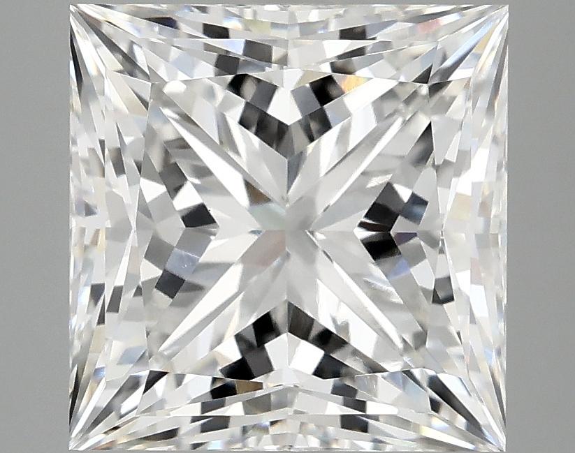 5.09 Carat Princess Shaped Ideal Cut VVS2 IGI Certified Lab Grown Diamond