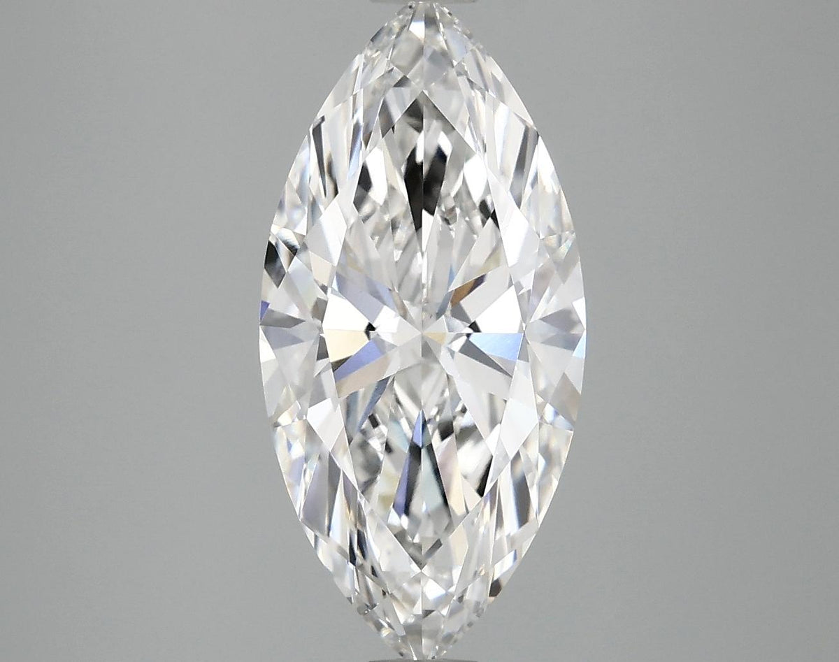 2.97 Carat Marquise Shaped Excellent Cut VVS2 IGI Certified Lab Grown Diamond