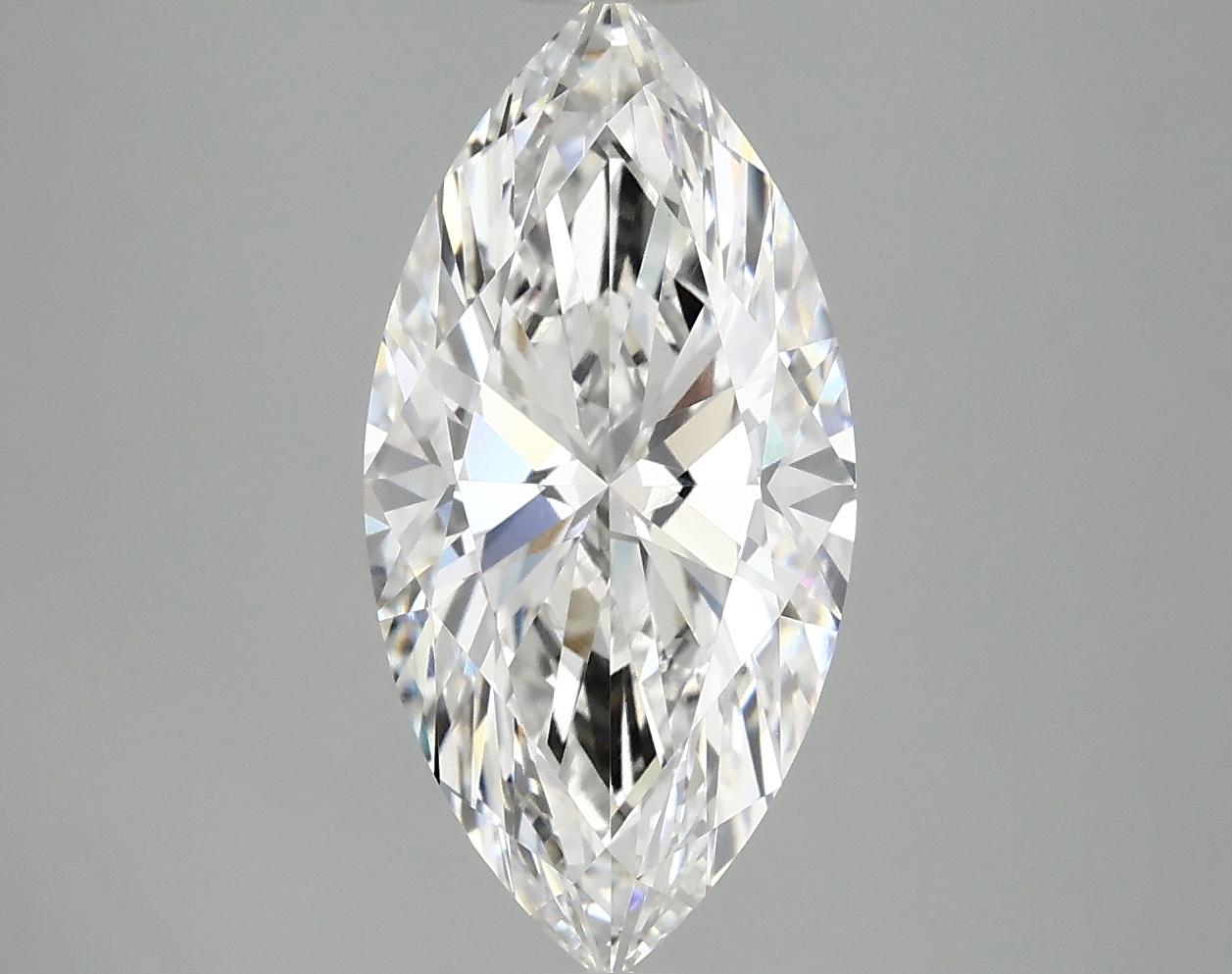 3.02 Carat Marquise Shaped Ideal Cut VVS2 IGI Certified Lab Grown Diamond