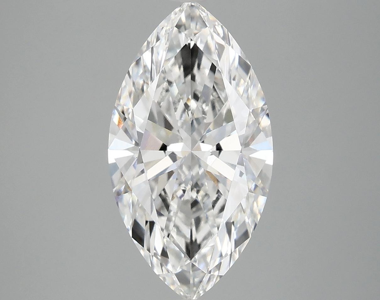 3.02 Carat Marquise Shaped Excellent Cut VVS2 IGI Certified Lab Grown Diamond