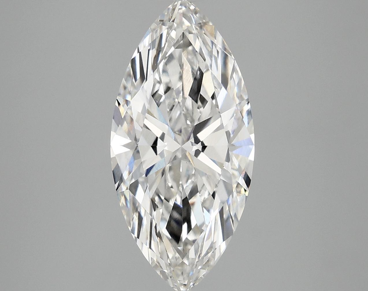 2.91 Carat Marquise Shaped Excellent Cut VVS2 IGI Certified Lab Grown Diamond