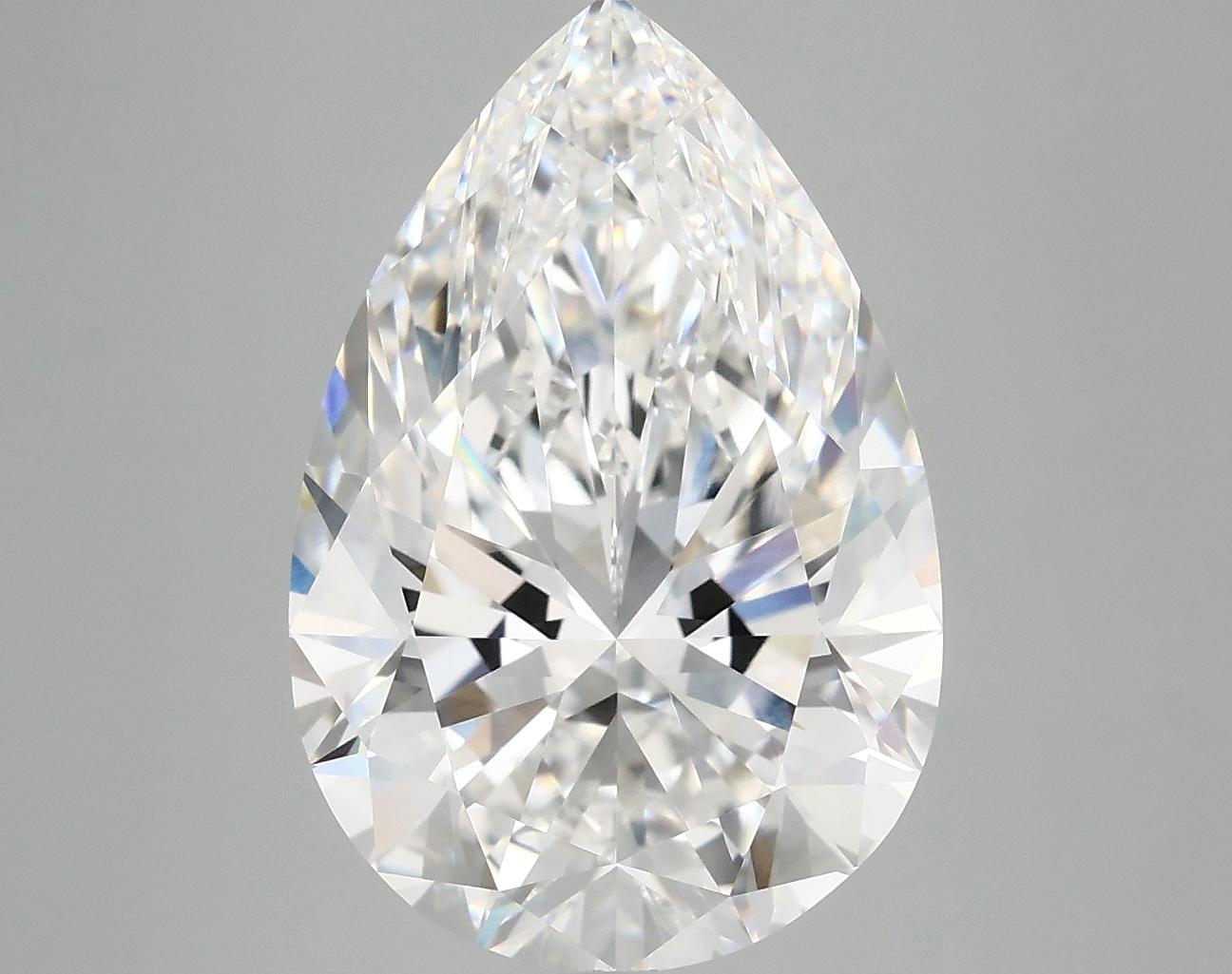 6.16 Carat Pear Shaped Excellent Cut VVS2 IGI Certified Lab Grown Diamond