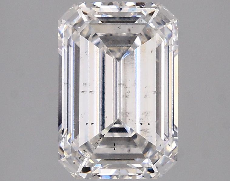 2.47 Carat Emerald Shaped Ideal Cut SI1 IGI Certified Lab Grown Diamond