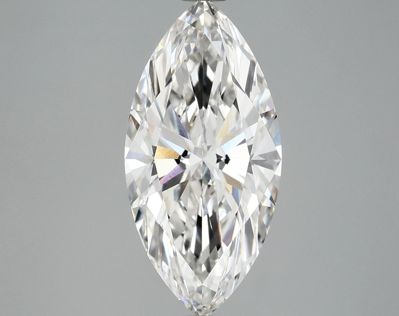3.03 Carat Marquise Shaped Ideal Cut VVS2 IGI Certified Lab Grown Diamond