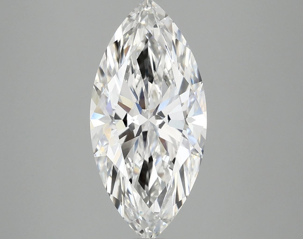 3.05 Carat Marquise Shaped Excellent Cut VVS2 IGI Certified Lab Grown Diamond