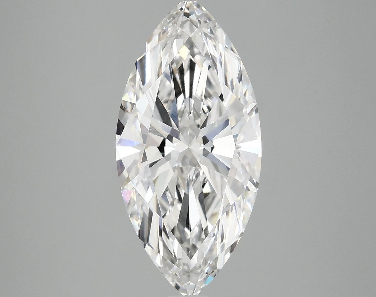 3.04 Carat Marquise Shaped Excellent Cut VVS2 IGI Certified Lab Grown Diamond