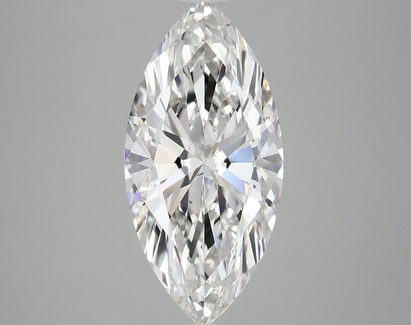 2.99 Carat Marquise Shaped Excellent Cut VVS2 IGI Certified Lab Grown Diamond