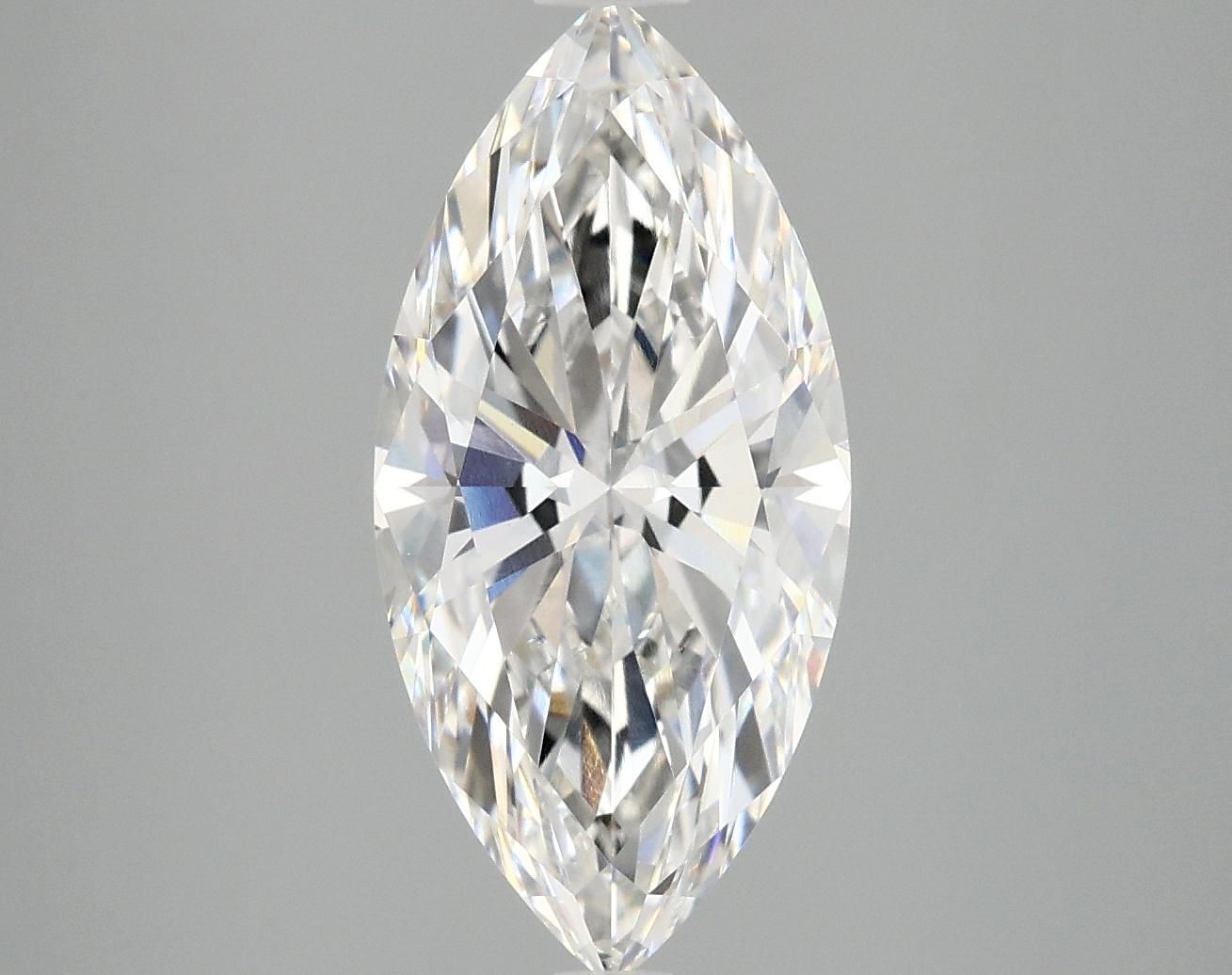 3.06 Carat Marquise Shaped Excellent Cut VVS2 IGI Certified Lab Grown Diamond